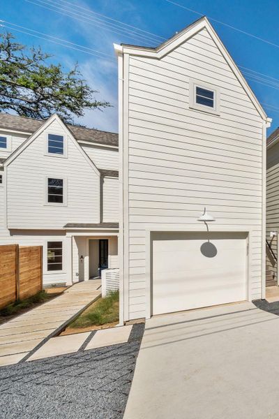 Unit A has a detached garage with a private bonus space aboe.