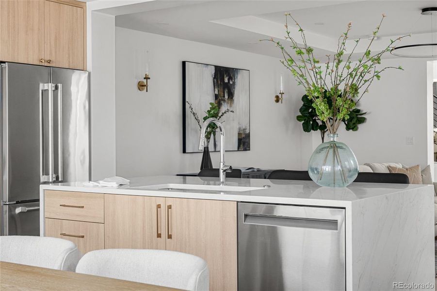 Furnished interior view inside a new home in , Denver (Image 10).