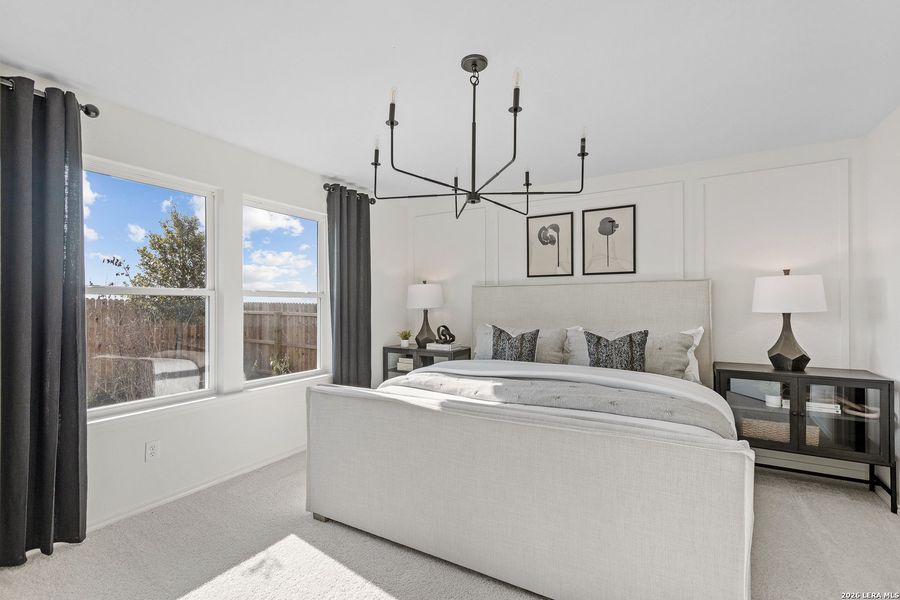Furnished interior view inside a new home in Cinco Lakes, San Antonio (Image 21).