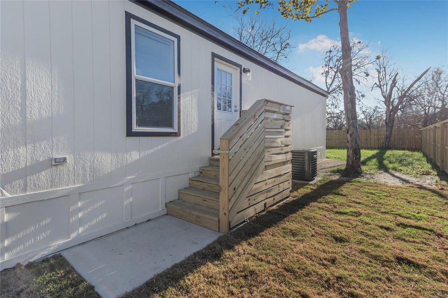 Exterior details and patio area of a home in , Somerville (Image 24).