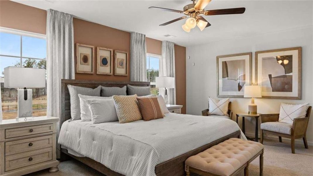 Furnished interior view inside a new home in Oakchase at Hampton, Hampton (Image 4).