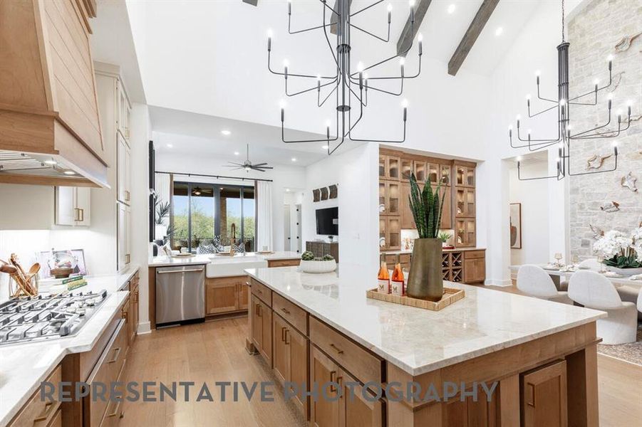 Furnished interior view inside a new home in Sandbrock Ranch, Aubrey (Image 3).