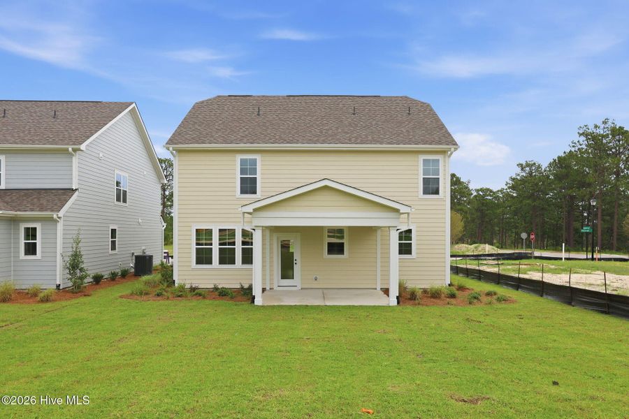 Exterior details and patio area of a home in Legacy Lakes, Aberdeen (Image 23).