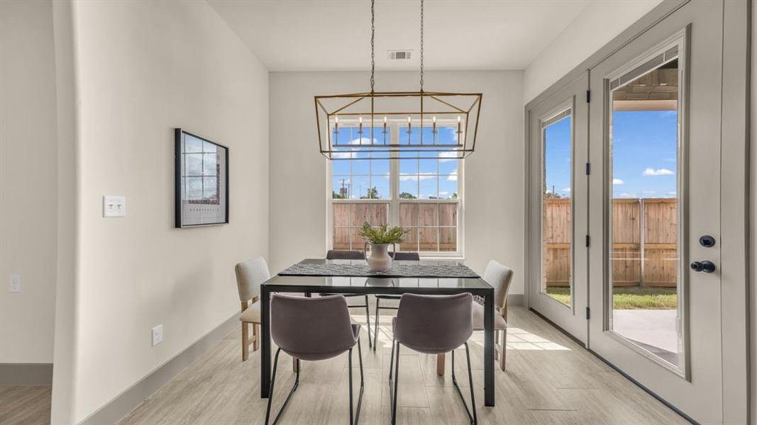 Furnished interior view inside a new home in , Aledo (Image 27).