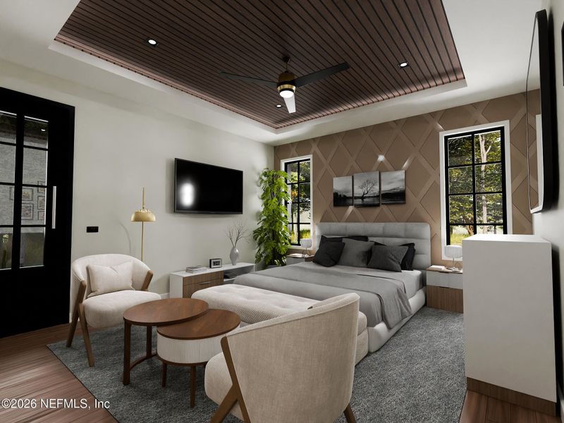 Furnished interior view inside a new home in , Jacksonville (Image 10).