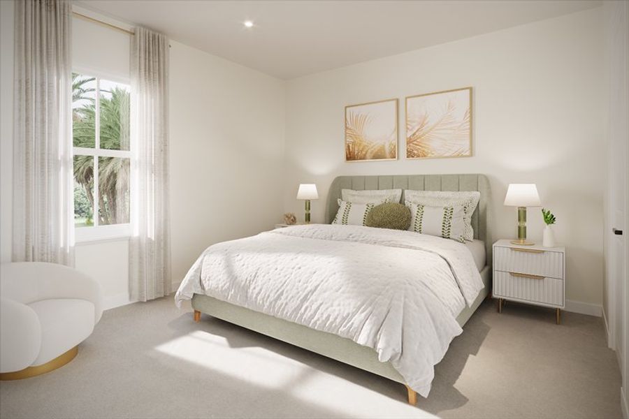 Representative furnished interior of a home built from the Marina by Ryan Homes in Malabar Springs, Palm Bay (Image 9).