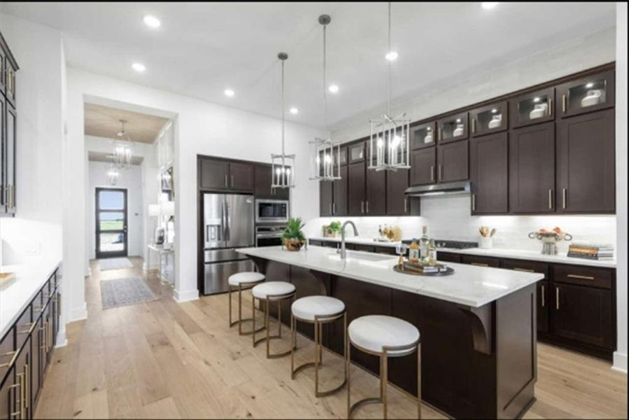 Furnished interior view inside a new home in Canyon Creek Estates, Sherman (Image 7). Furnished interior view inside a new home in Canyon Creek Estates, Sherman (Image 7).