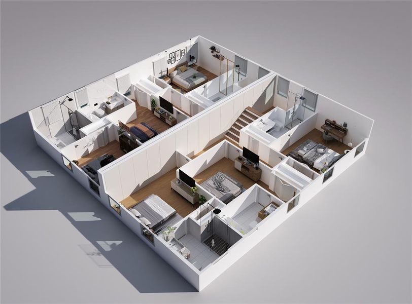 2D floor plan layout of this home in , Denton, TX (Image 4).