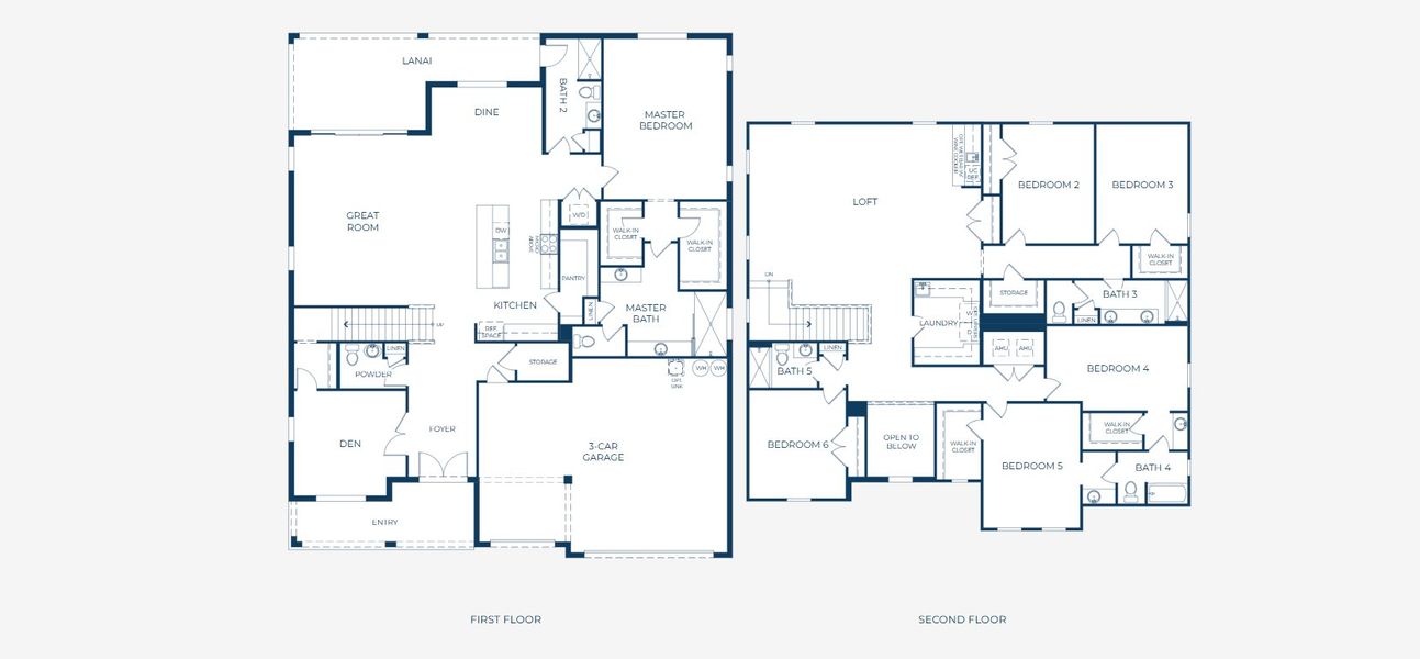 2D floor plan layout for the Verona by Maronda Homes in Mount Plymouth Greens, Mount Plymouth, FL (Image 4).