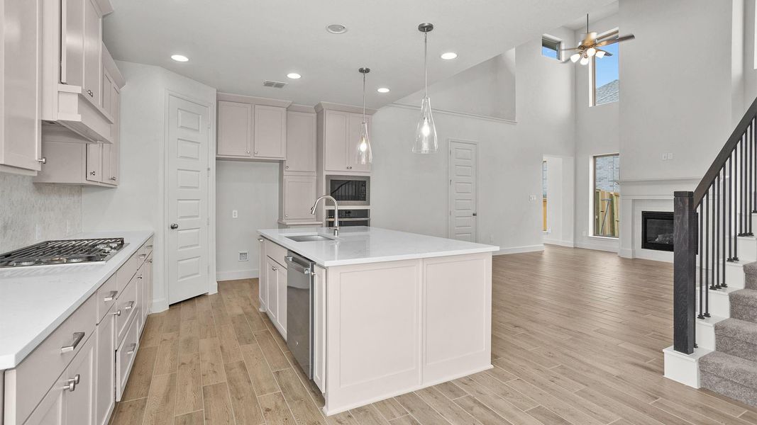 Furnished interior view inside a new home in Marvida, Cypress (Image 6).