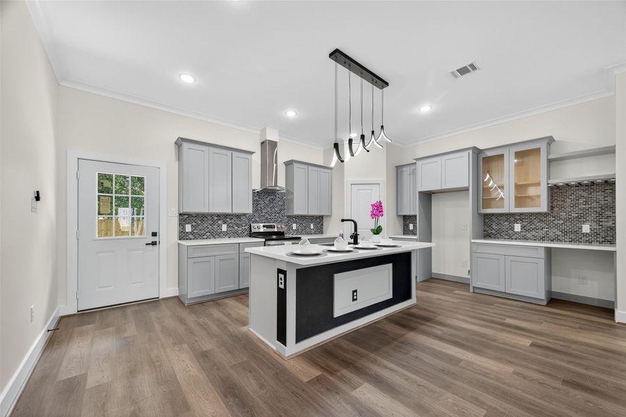 Furnished interior view inside a new home in , Crosby (Image 8). Furnished interior view inside a new home in , Crosby (Image 8).