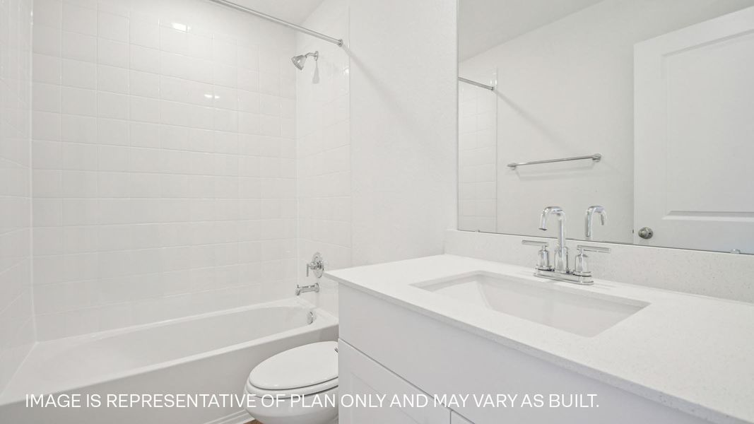 Representative interior finishes for a home built from the The Westley by D.R. Horton in Railhead, Cedar Creek (Image 8).