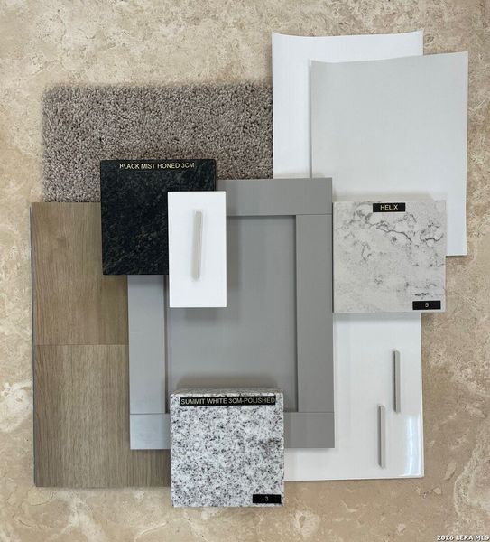 Sample of building materials used in homes in Hunters Ranch, San Antonio (Image 26).