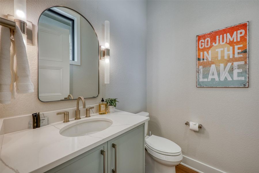 Powder bath on main floor.