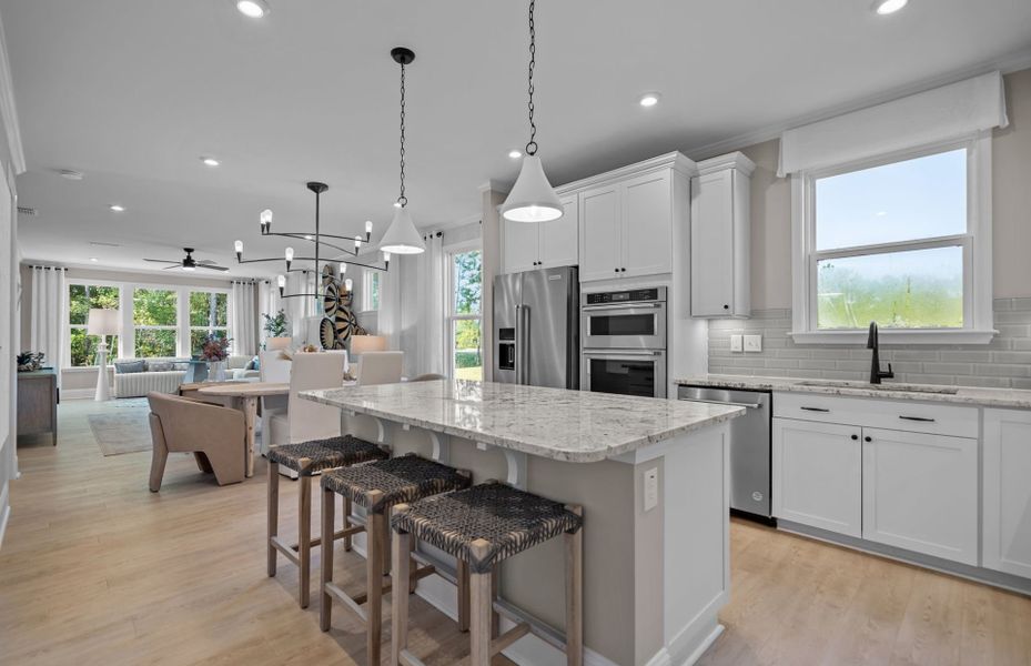 Large Kitchen Island with Seating