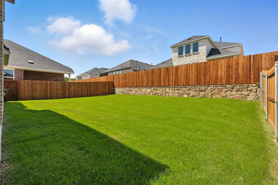 View of fenced backyard View of fenced backyard