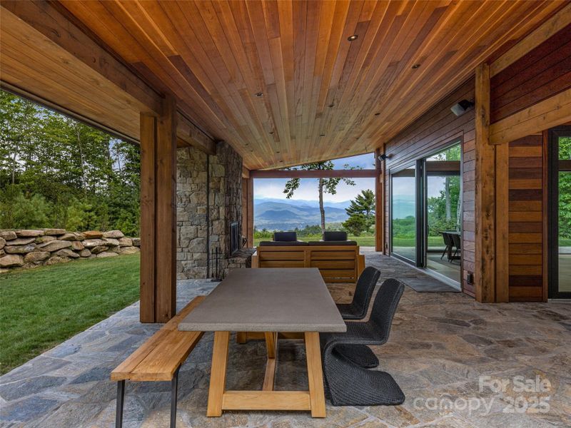 Exterior details and patio area of a home in , Brevard (Image 17).