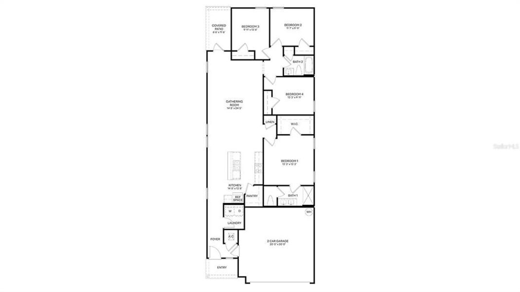 2D floor plan layout of this home in , Bunnell, FL (Image 4).