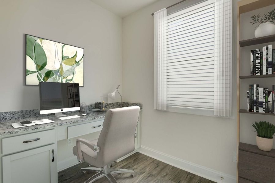 Pocket Office with Built in Desk