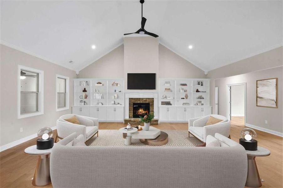 Furnished interior view inside a new home in , Conyers (Image 6).