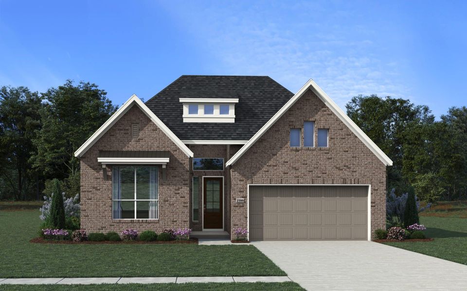 Representative exterior photo of a completed home built from the Hampton 50′ & 60′ Lot by Chesmar Homes in Beacon Point, Texas City, TX (Image 17). Representative exterior photo of a completed home built from the Hampton 50′ & 60′ Lot by Chesmar Homes in Beacon Point, Texas City, TX (Image 17).