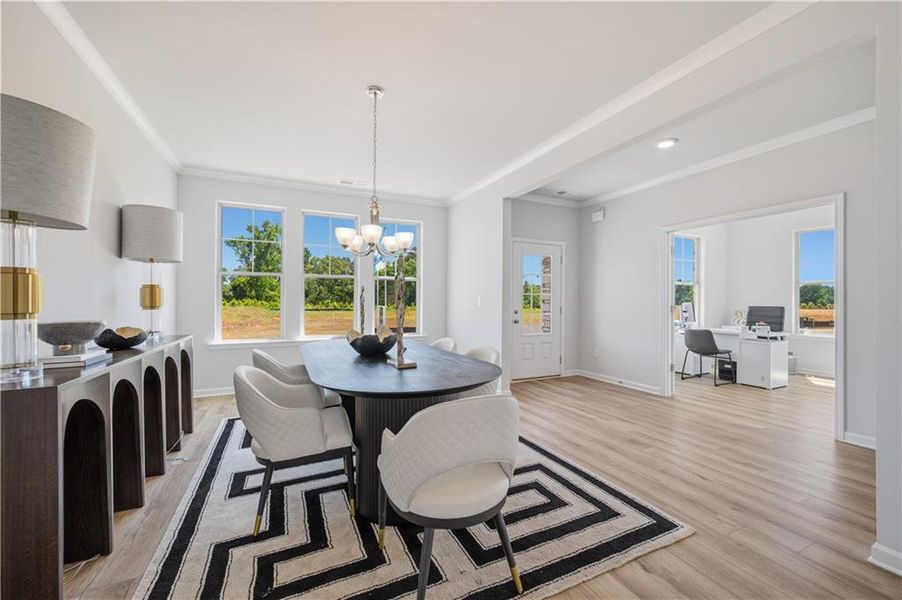 Furnished interior view inside a new home in Brighton, Locust Grove (Image 32).