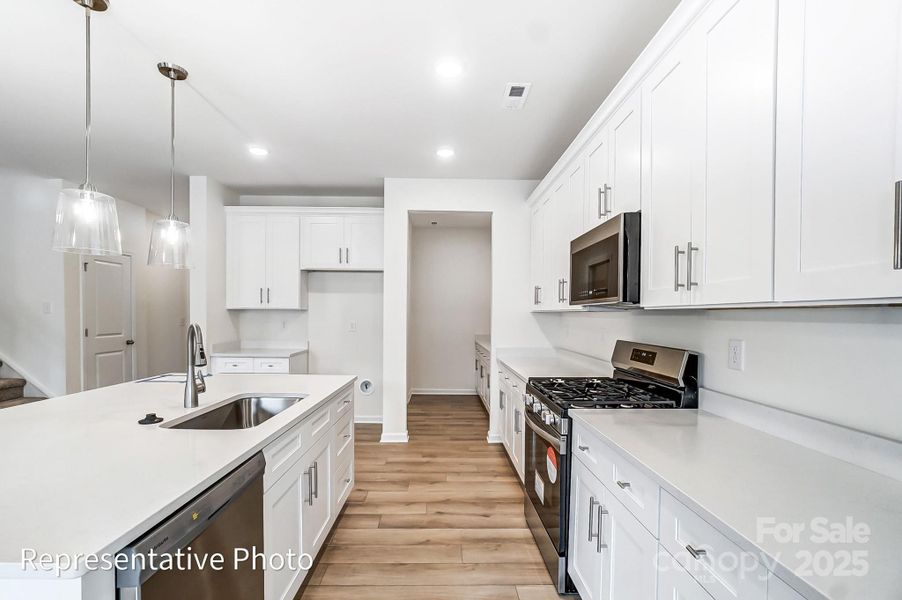 Furnished interior view inside a new home in Grier Meadows, Charlotte (Image 14). Furnished interior view inside a new home in Grier Meadows, Charlotte (Image 14).