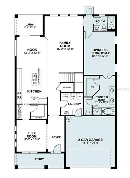 2D floor plan layout of this home in Bay Lake Farms, St. Cloud, FL (Image 4). 2D floor plan layout of this home in Bay Lake Farms, St. Cloud, FL (Image 4).
