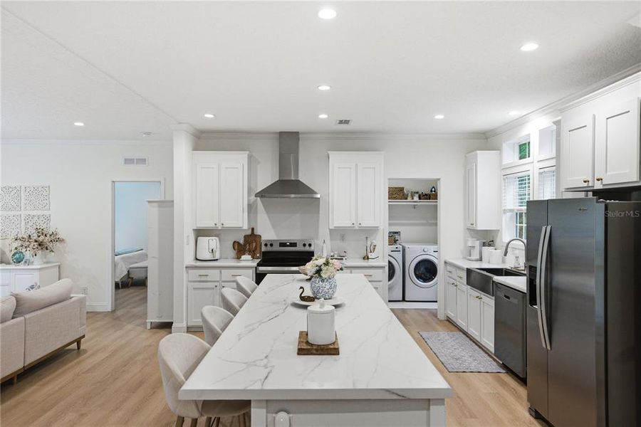 Furnished interior view inside a new home in , Webster (Image 6).