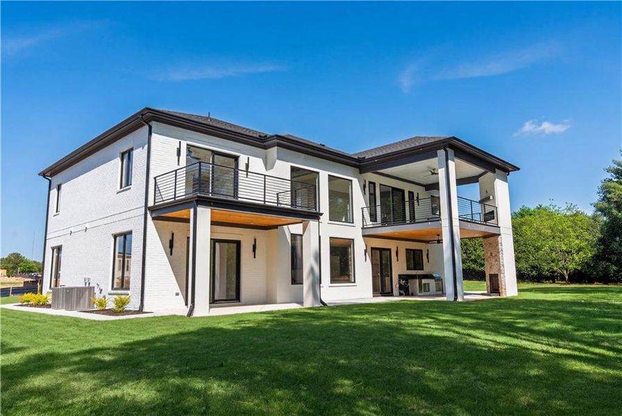 Exterior details and patio area of a home in , Buford (Image 38).