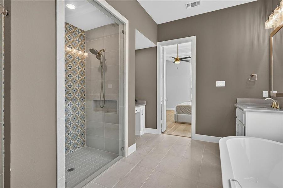 Furnished interior view inside a new home in , Prosper (Image 27). Furnished interior view inside a new home in , Prosper (Image 27).