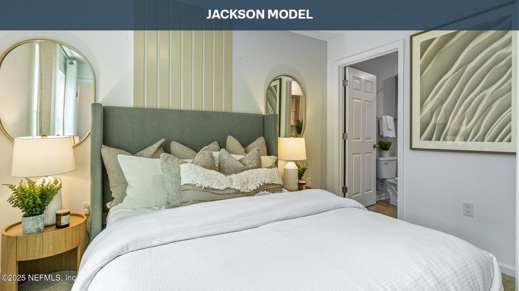 Furnished interior view inside a new home in Stokes Landing, St. Augustine (Image 9).