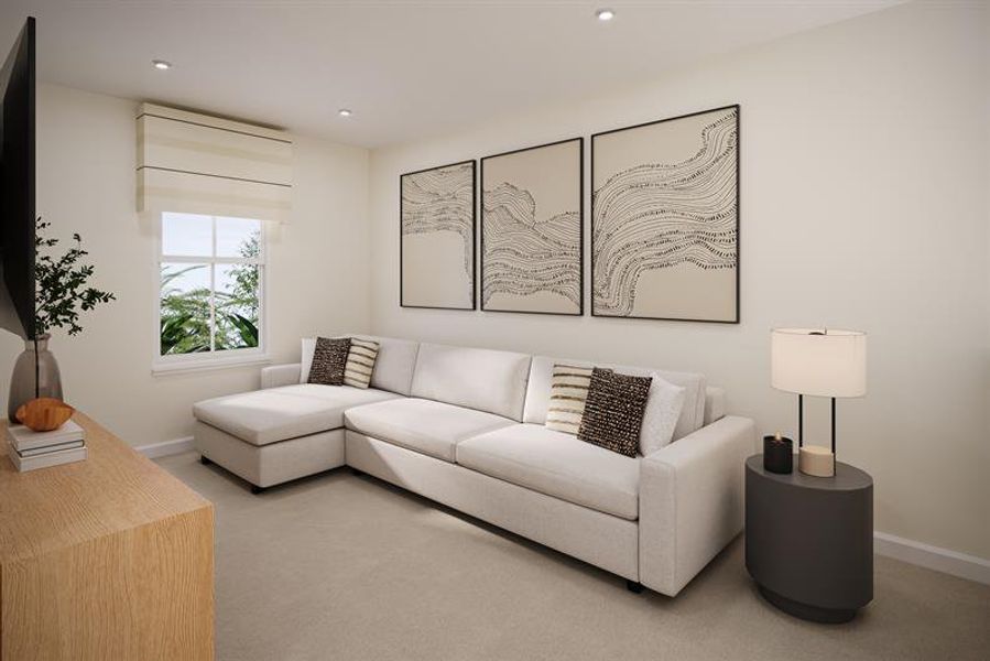 Representative furnished interior of a home built from the Bonita by Ryan Homes in Malabar Springs, Palm Bay (Image 5). Representative furnished interior of a home built from the Bonita by Ryan Homes in Malabar Springs, Palm Bay (Image 5).