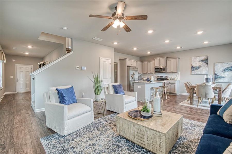 Furnished interior view inside a new home in Towne Center, Hampton (Image 5).