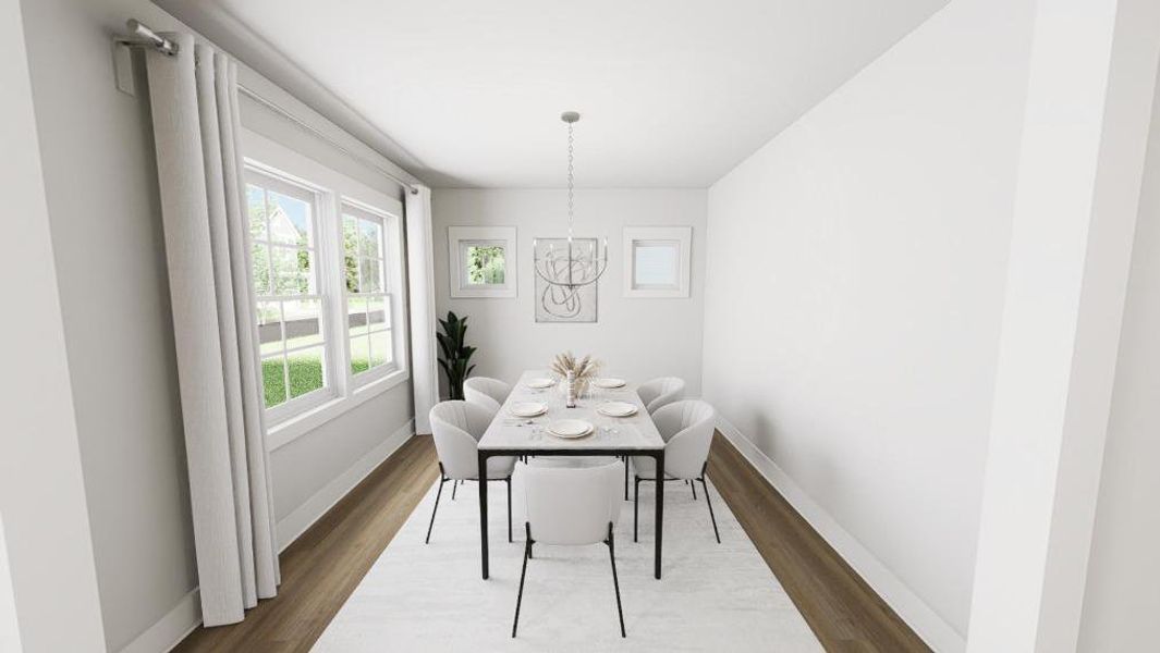 Furnished interior view inside a new home in McConnell Ridge, McLeansville (Image 6).