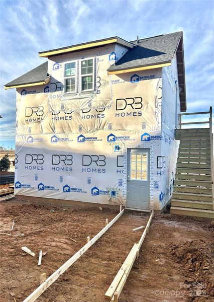 In-progress construction of a new home in Miller Farm Single Family Homes, Pineville, NC (Image 3).