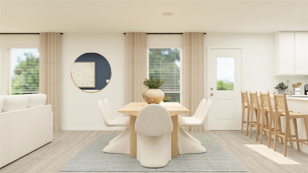 Furnished interior view inside a new home in River Bridge Ranch, San Marcos (Image 33).