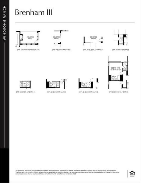 This dream home features elevation A, optional slider at Family room, bar ILO storage, 5th bed & bath plus so much more!