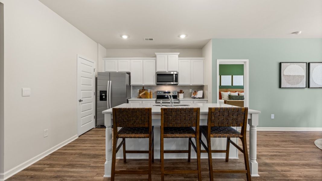 Representative furnished interior of a home built from the Aria by D.R. Horton in Newton Bridge Crossing, Athens (Image 4).