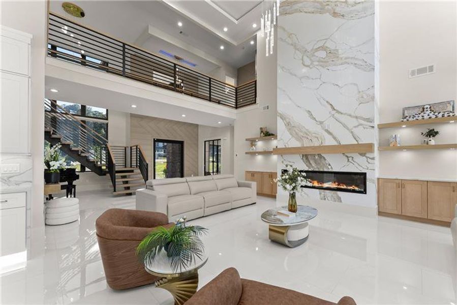 Furnished interior view inside a new home in , Lawrenceville (Image 99).