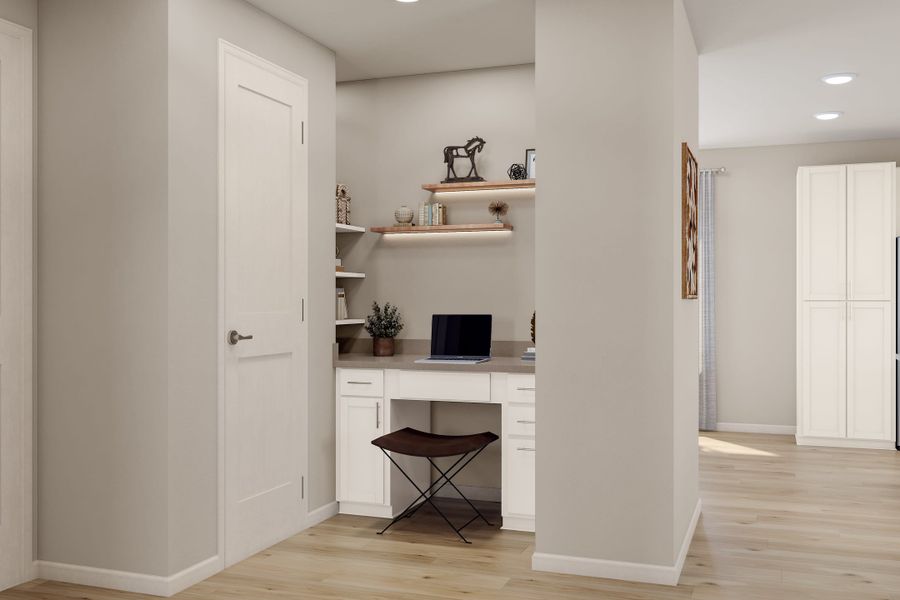 Representative furnished interior of a home built from the 3201 by Tri Pointe Homes in The Aurora Highlands, Aurora (Image 12).