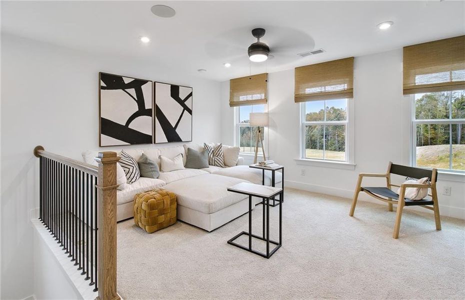 Furnished interior view inside a new home in Hunters Creek, Flowery Branch (Image 17).
