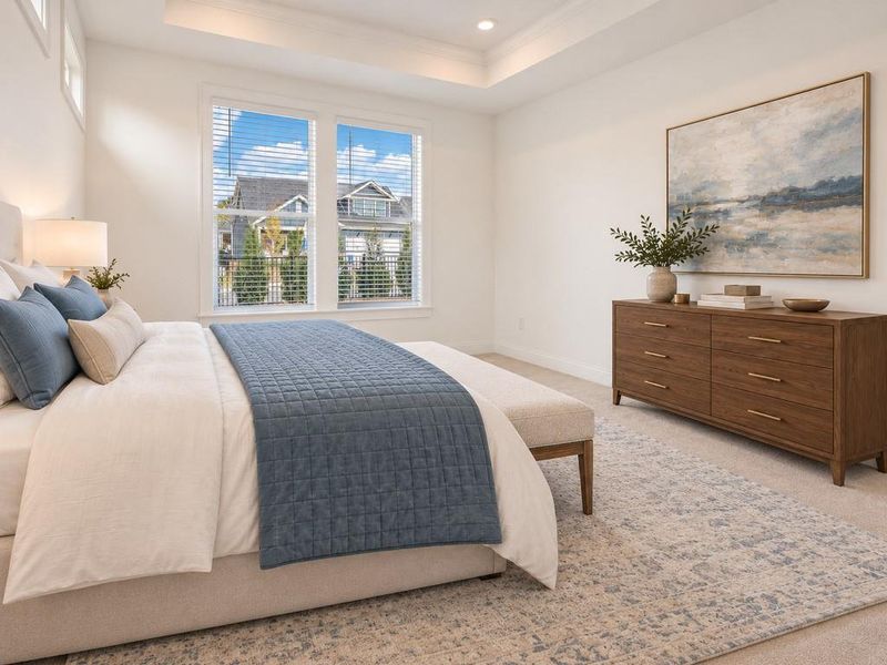 Furnished interior view inside a new home in , Holly Springs (Image 13).