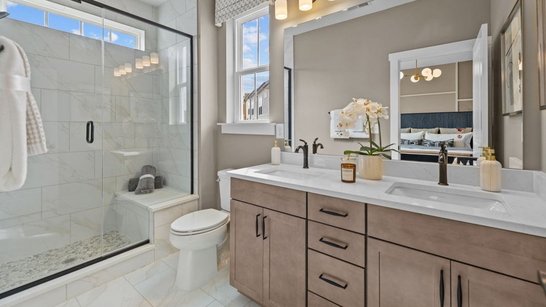 The Landon Plan by DRB Homes in Charlotte, NC - Bathroom