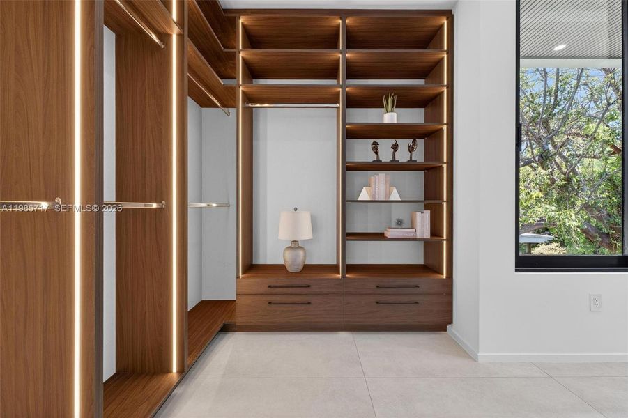 Furnished interior view inside a new home in , Miami (Image 60).