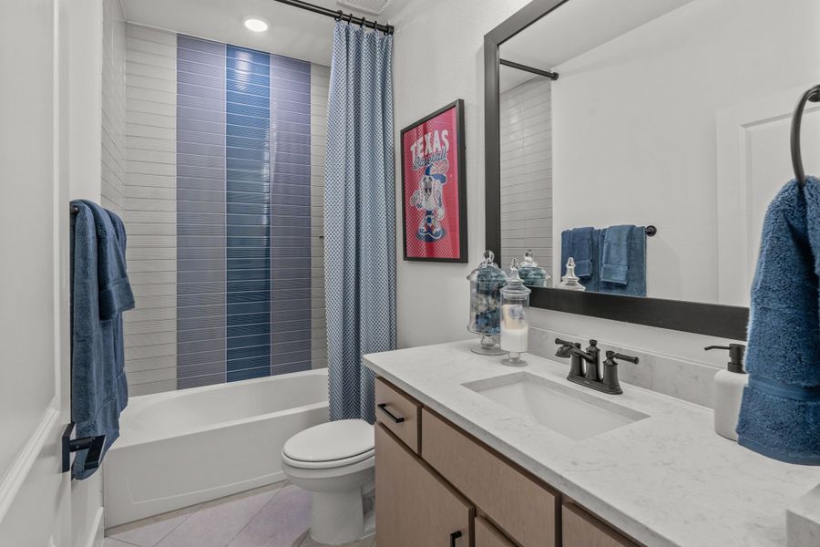 Representative furnished interior of a home built from the Hudson by Landon Homes in Fields - East Village, Frisco (Image 42).