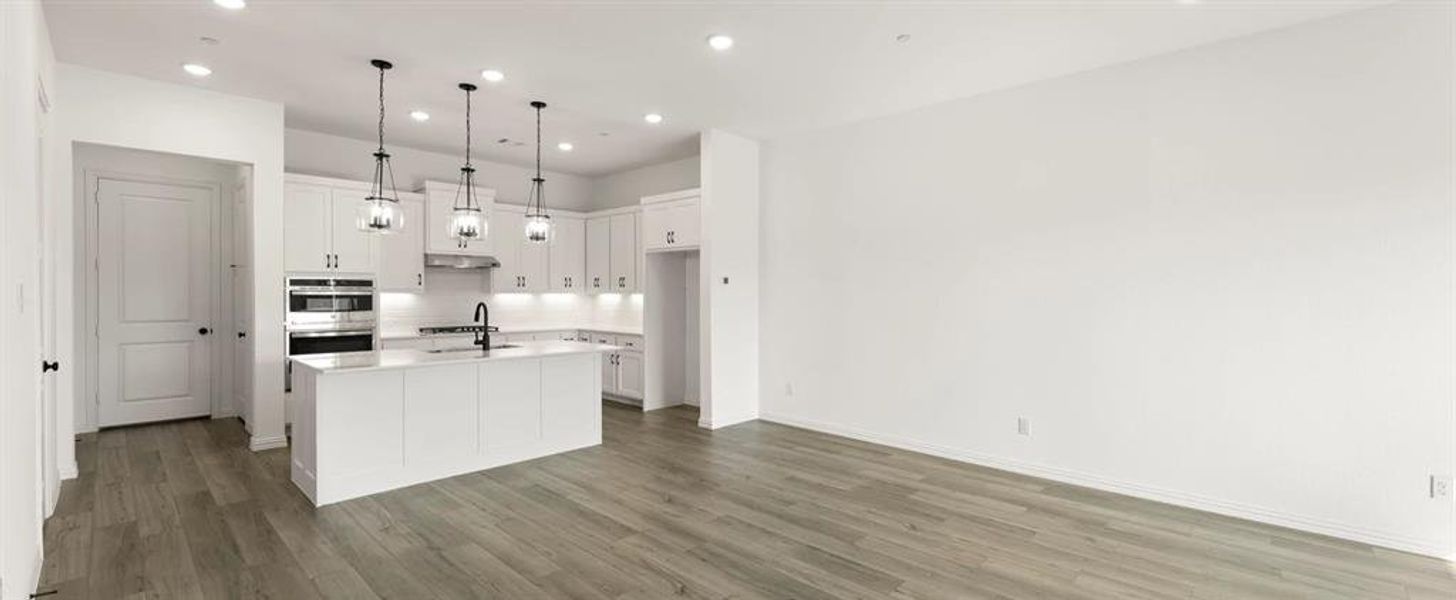 Open Kitchen-Living-Dining Room featuring the Harmony Collection