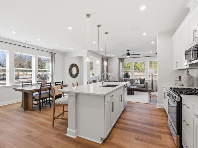 Furnished interior view inside a new home in Southbridge, Fort Mill (Image 12).