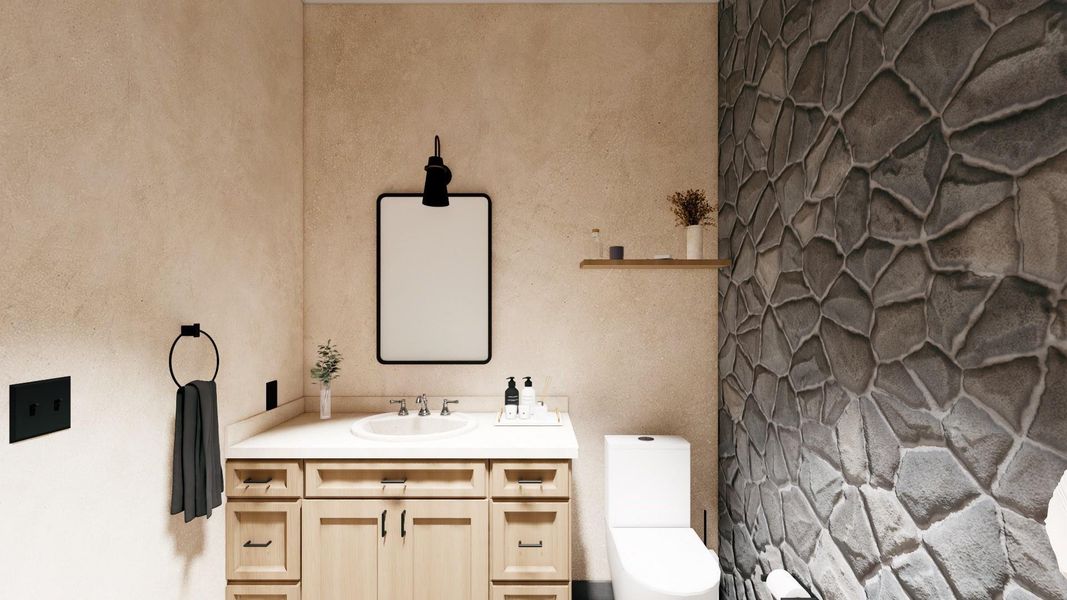 Furnished interior view inside a new home in , Fredericksburg (Image 5).