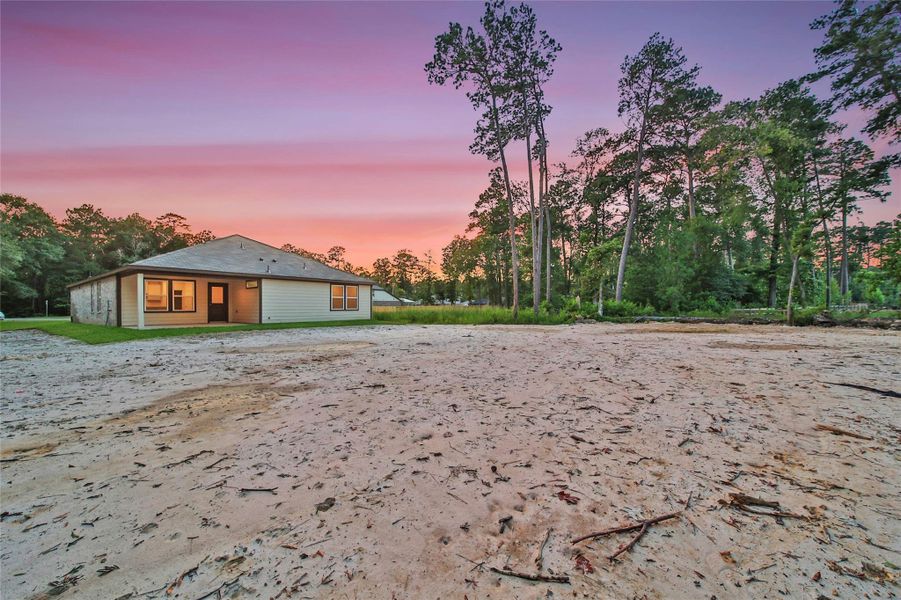 Exterior details and patio area of a home in , New Caney (Image 4).